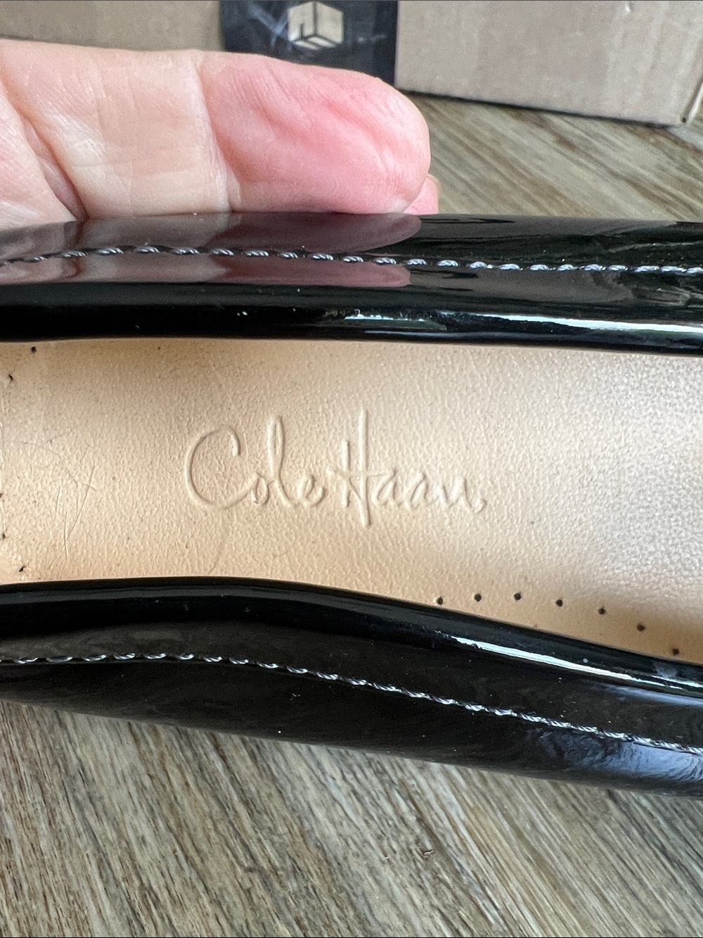 Cole Haan Women’s Black Patent Leather Loafers - Picture 5 of 6